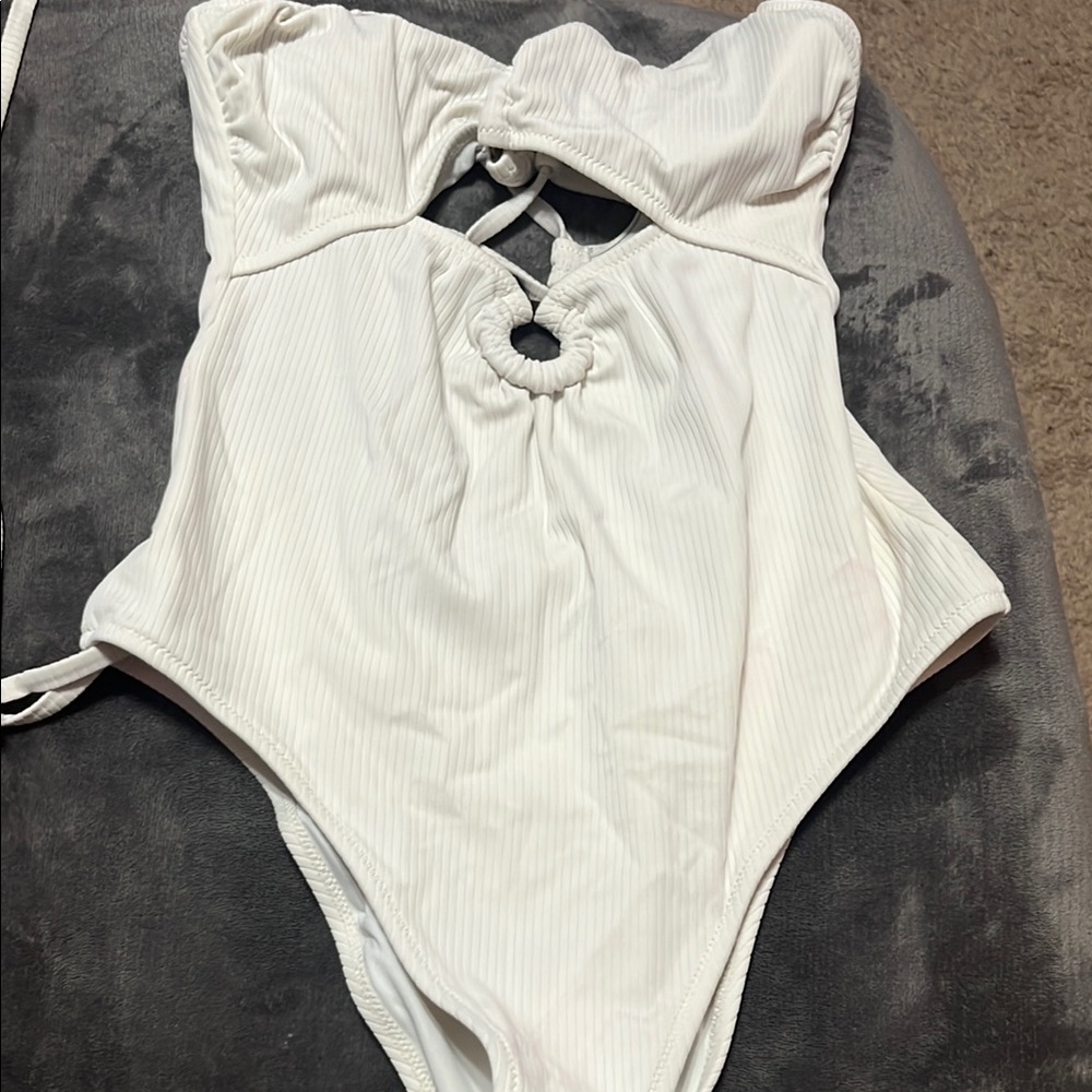 Shade & Shore White One-Piece Swimsuit